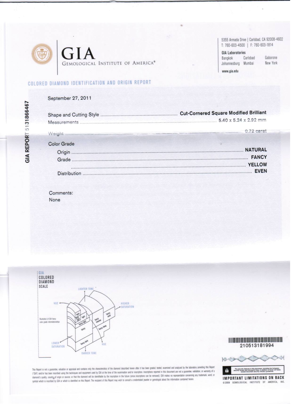 YELLOW Color Diamond Ring (2.04 Carat) - VMK Diamonds