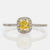Sensational Vivid Yellow Diamond Ring, 0.82 total carat, GIA certified.