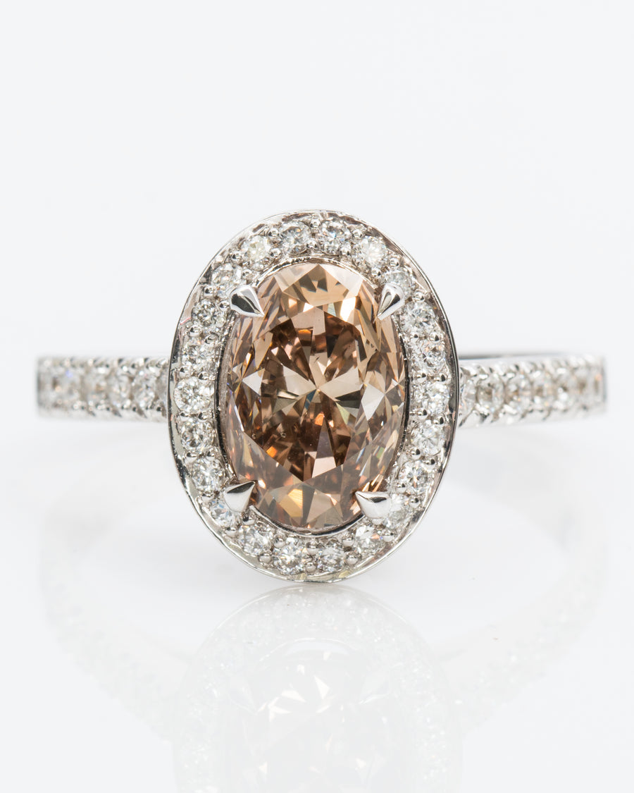 Fancy Deep Brown Diamond Ring, 2.35 carat - VMK Diamonds