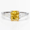 Incredible Fancy Vivid Yellow Diamond Ring - VMK Diamonds