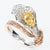 Flower Shaped Fancy Yellow Diamond Ring, 2.23 total carta, GIA certified