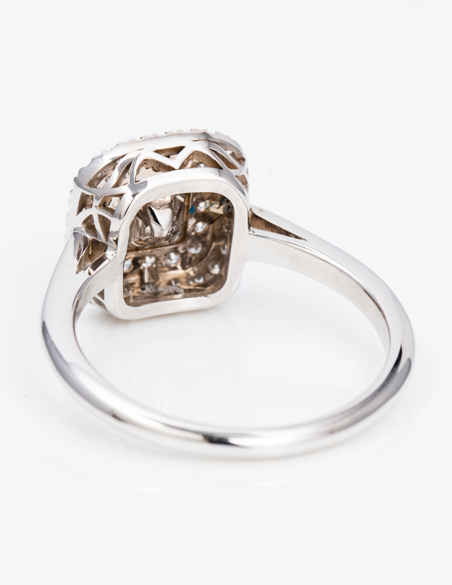 Double Halo Intence Yellow Diamond Ring, 1.37 carat - VMK Diamonds