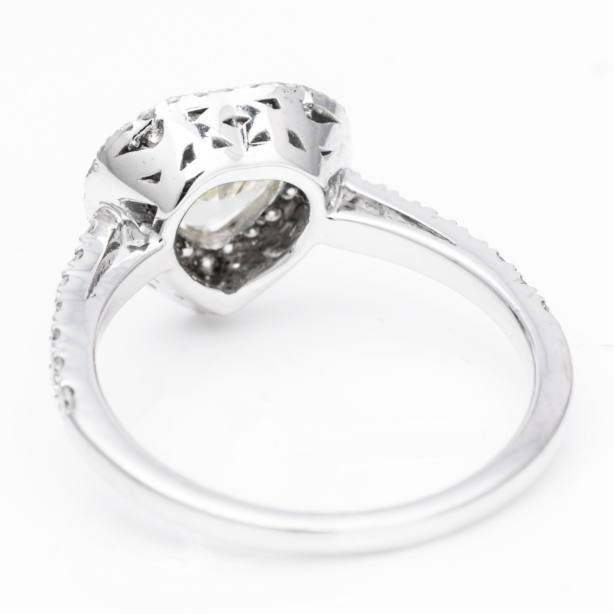 Double Halo Yellow Diamond RIng, 1.37 carat - VMK Diamonds