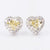 Heart shaped yellow diamond earring, 1.94 carat