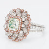 Fancy Light Green Diamond Ring, 3.22 carat - VMK Diamonds