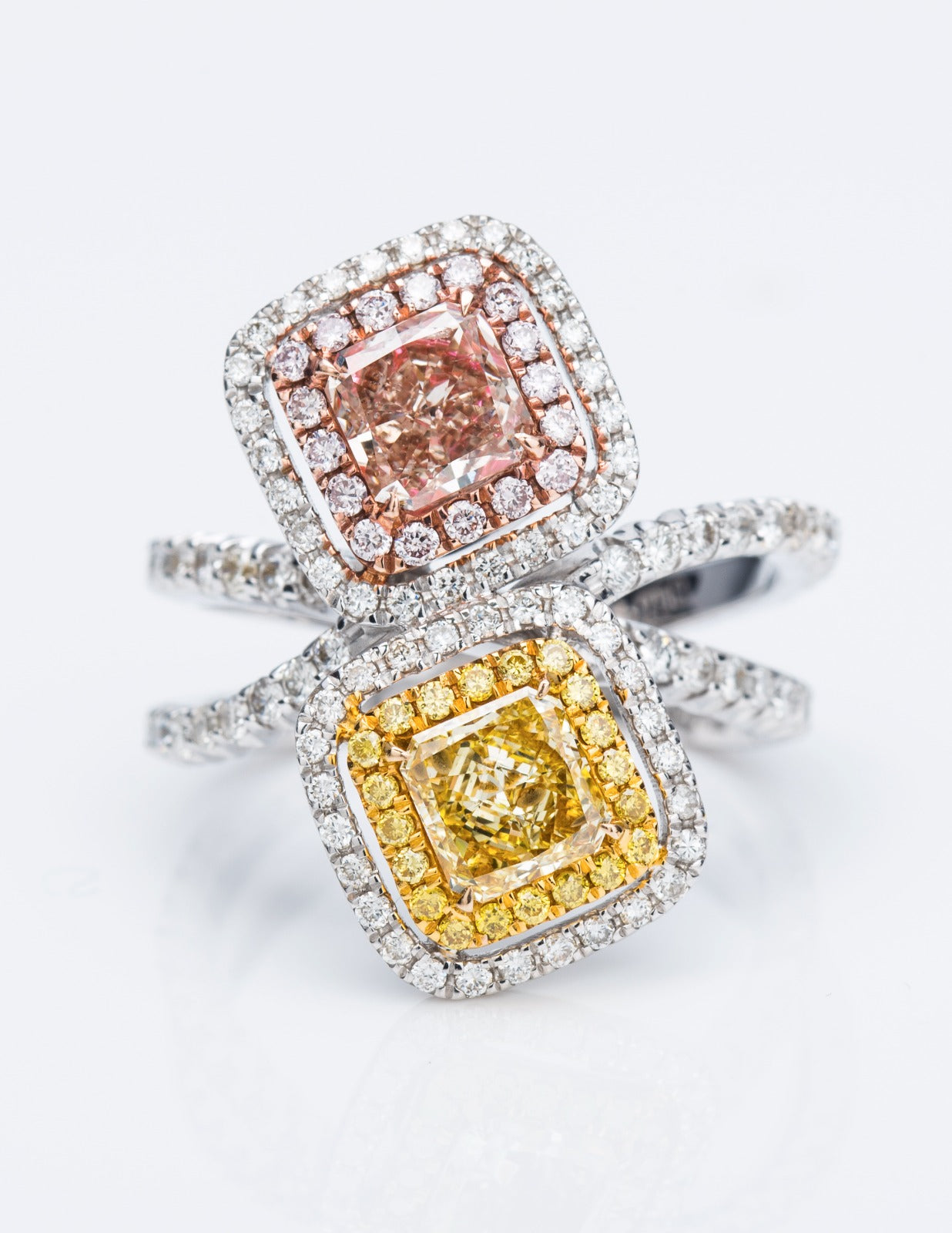 YELLOW Color Diamond Ring (2.04 Carat) - VMK Diamonds
