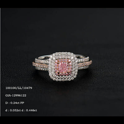 PINK Color Diamond Ring (0.73 Carat) - VMK Diamonds