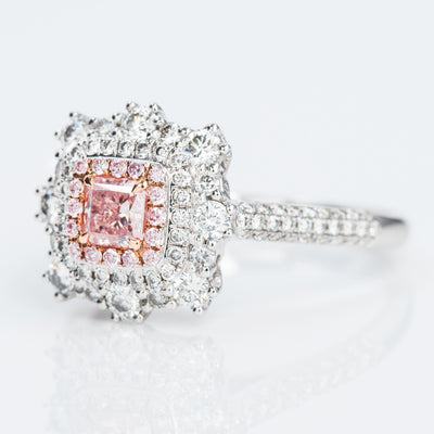 Fancy Pink Diamond Ring, 0.99 carat - VMK Diamonds