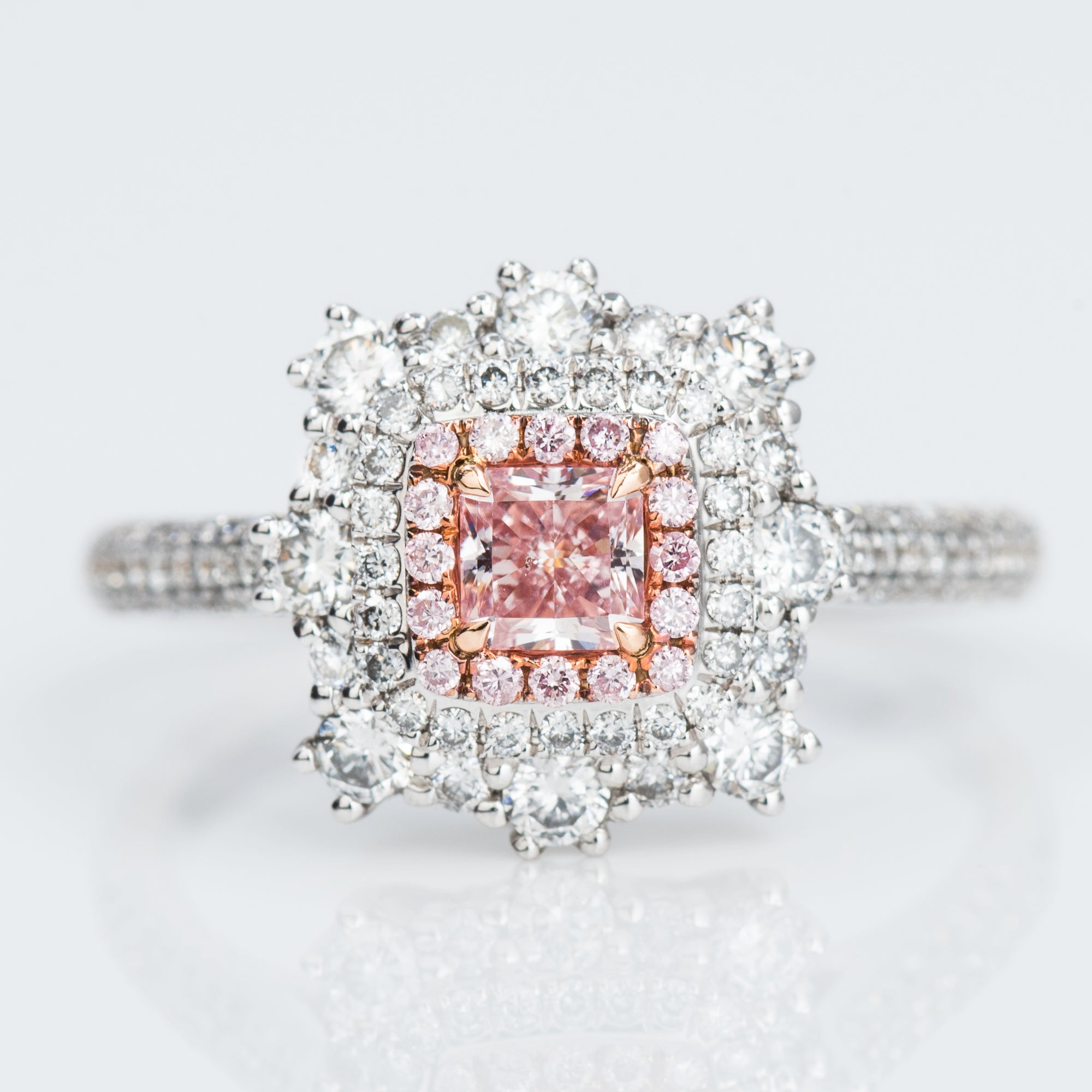 Fancy Pink Diamond Ring, 0.99 carat - VMK Diamonds