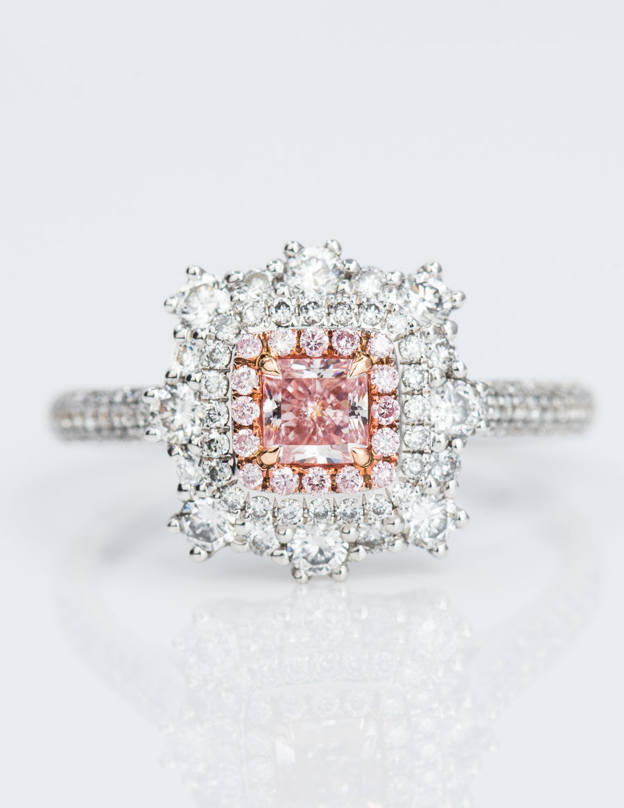 Fancy Pink Diamond Ring, 0.99 carat - VMK Diamonds
