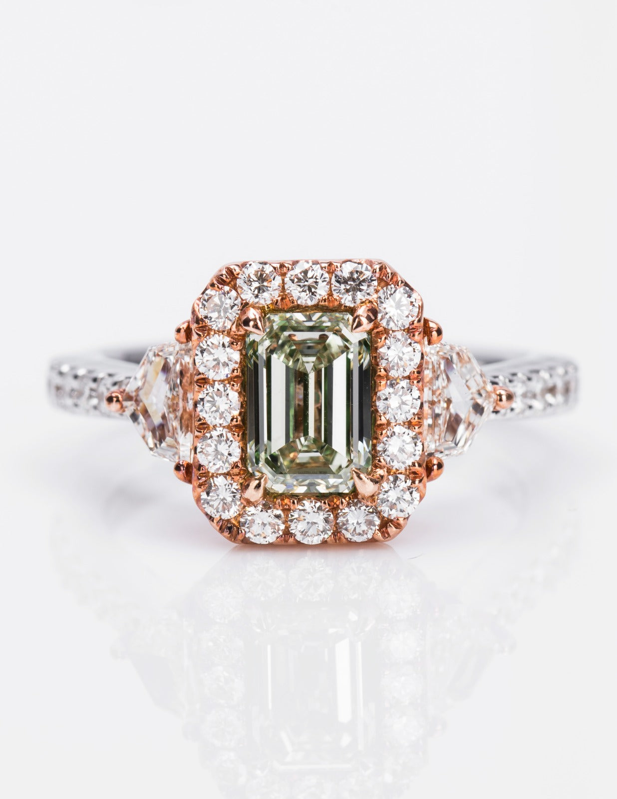 Fancy Light Green Diamond Ring, 2.23 carat - VMK Diamonds