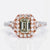 Unique Fancy Light Green Diamond Ring, 2.23 total carat, GIA certified.