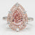 Fancy orangey pink diamond ring, 3.80 carat