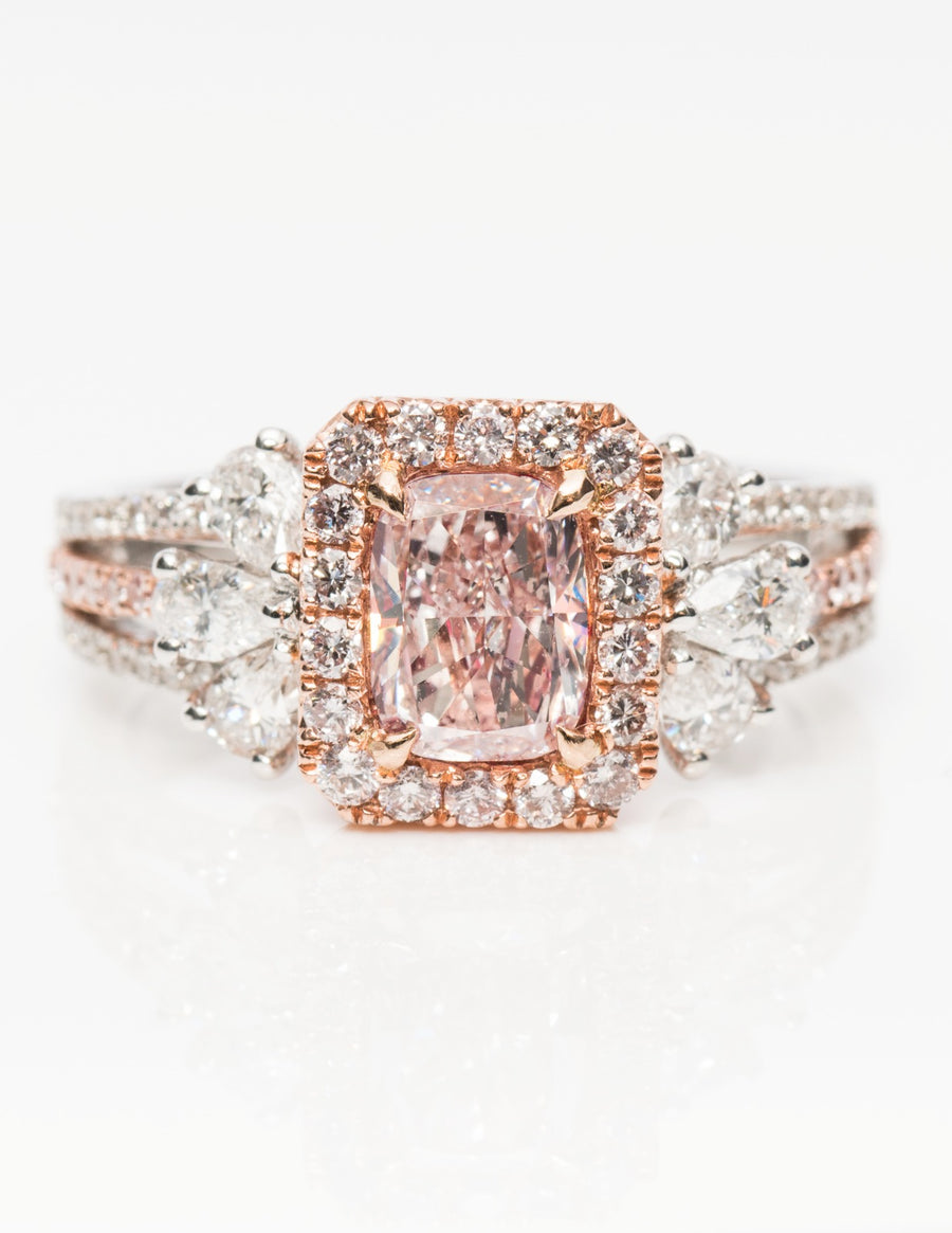 PINK Color Diamond Ring (2.00 Carat) - VMK Diamonds