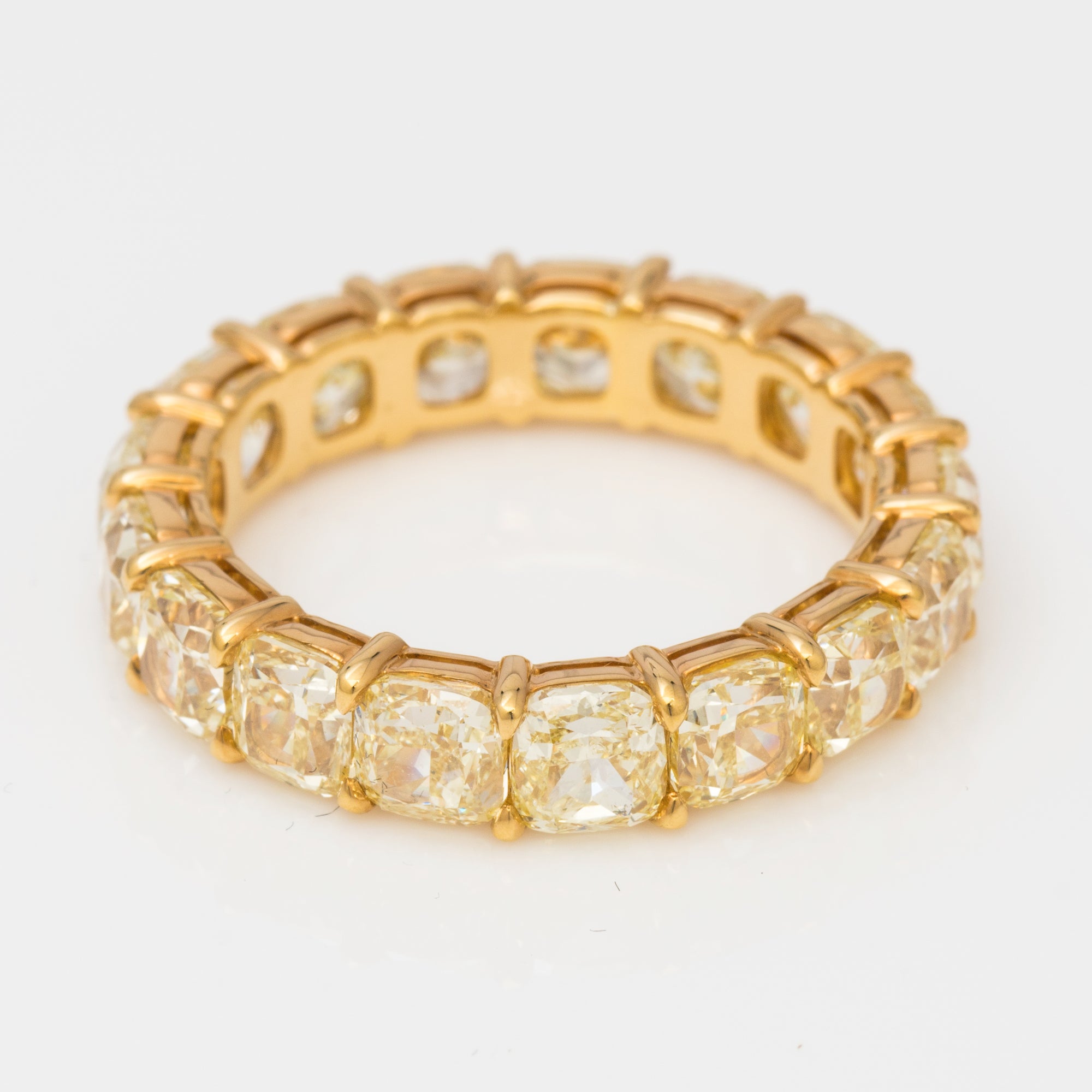 Eternity band cushion cuts 6.21 total carat