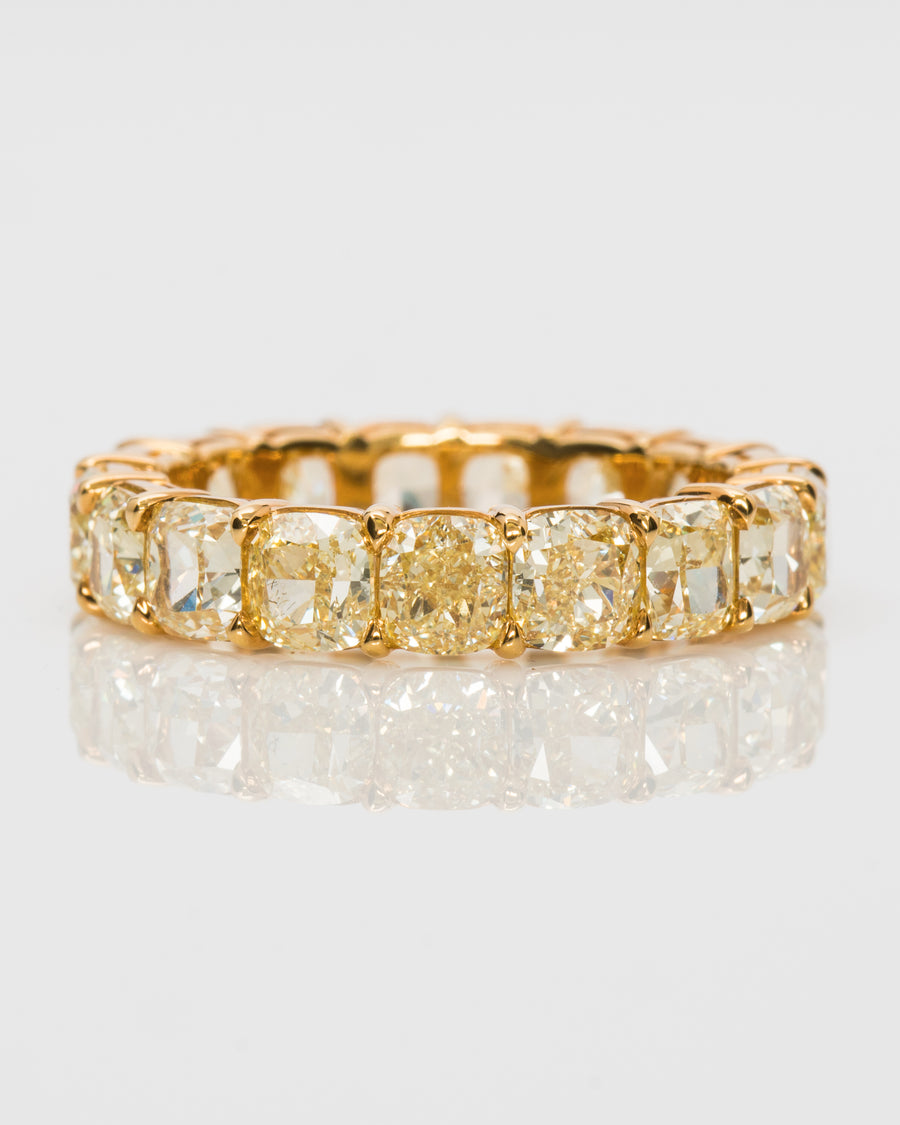 Eternity band cushion cuts 6.21 total carat