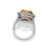 Halo Intense Orange-Yellow Diamond Ring, 4.92 carat - VMK Diamonds