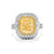 Fancy yellow diamond ring, 4.79 carat