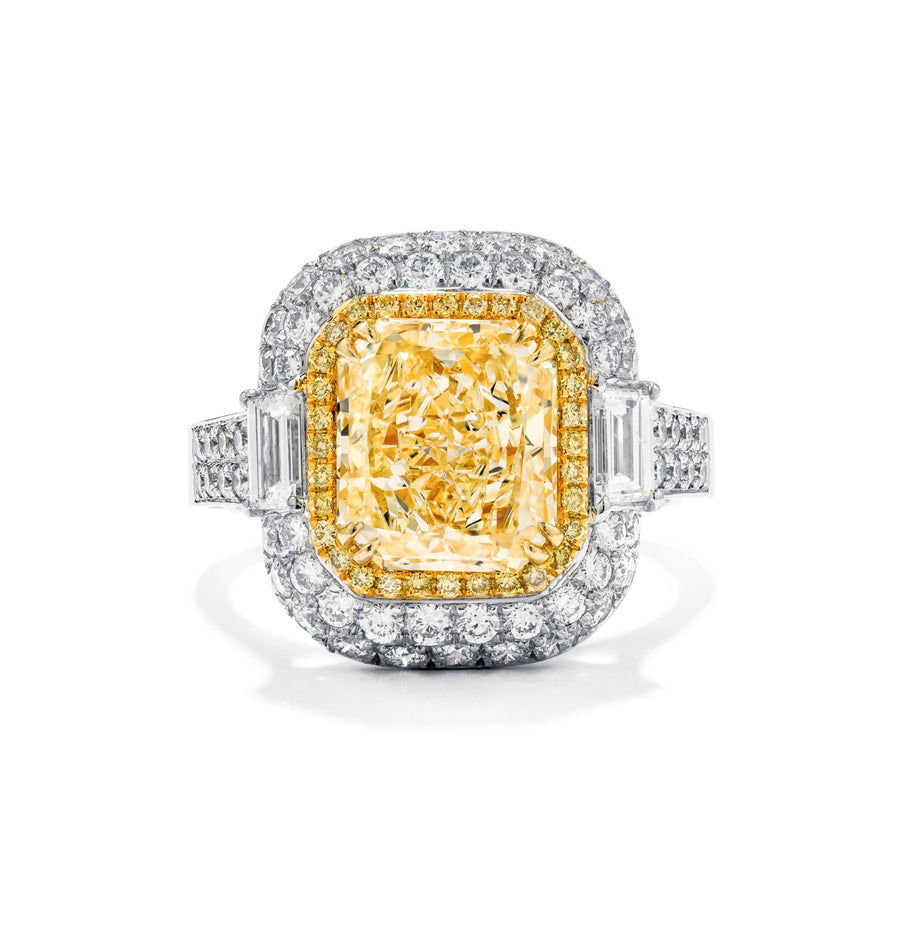 Fancy Yellow Diamond Ring, 4.79 carat - VMK Diamonds