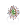 One of a kind Green Diamond Ring, 3.34 total carat, GIA certified.
