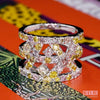 Pink & yellow diamond ring, 2.07 carat