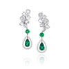 Green diamond earrings, 12.19 carat