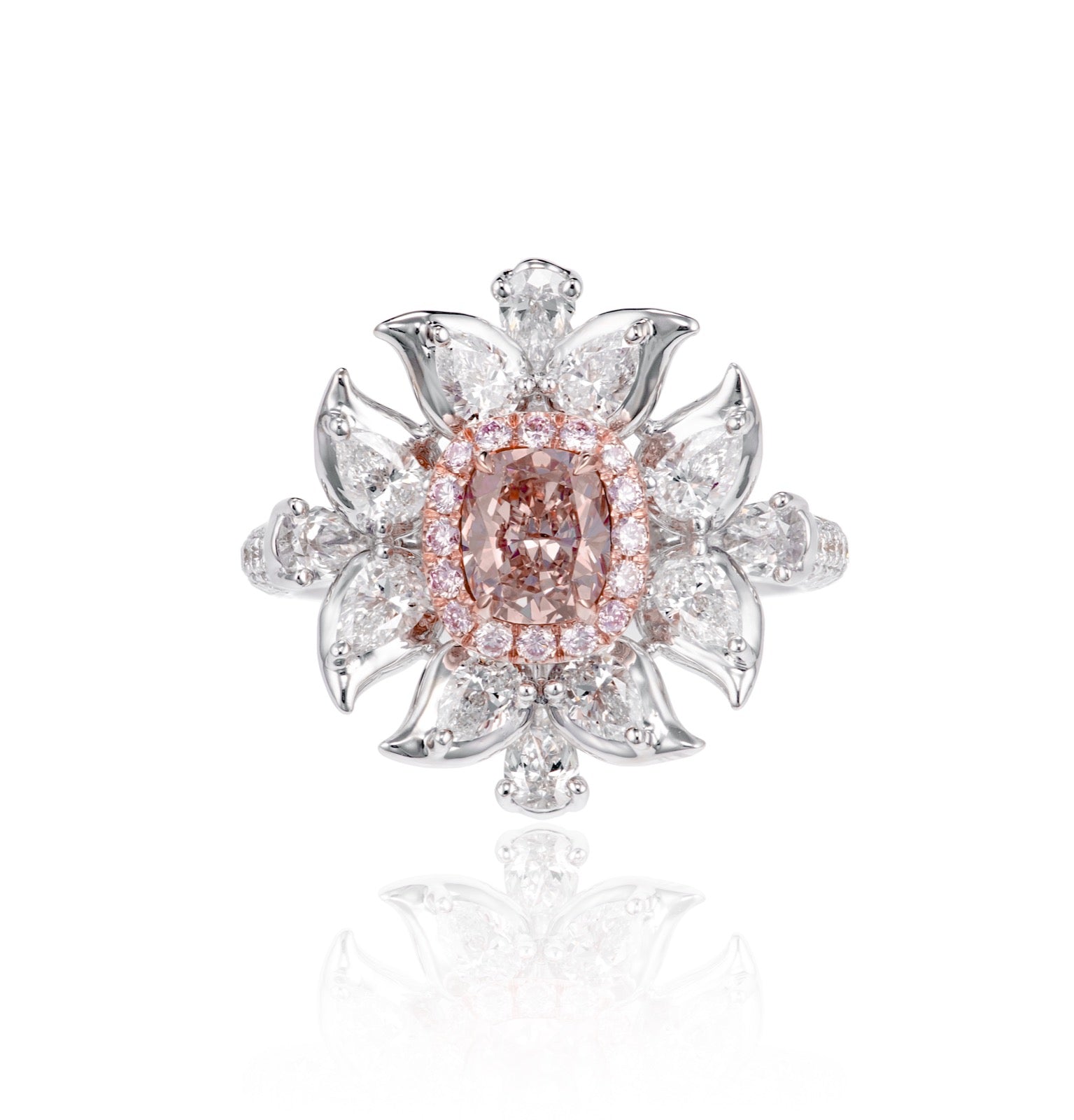 Pink diamond ring, 2.32 carat