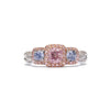 Gorgeous Pink & Blue Diamond Ring, 1.65 total carat, GIA certified.