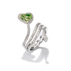 Green diamond ring, 2.34 carat