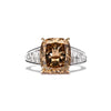 Cognac Color Diamond Ring, 7.13 total carat, GIA certified.
