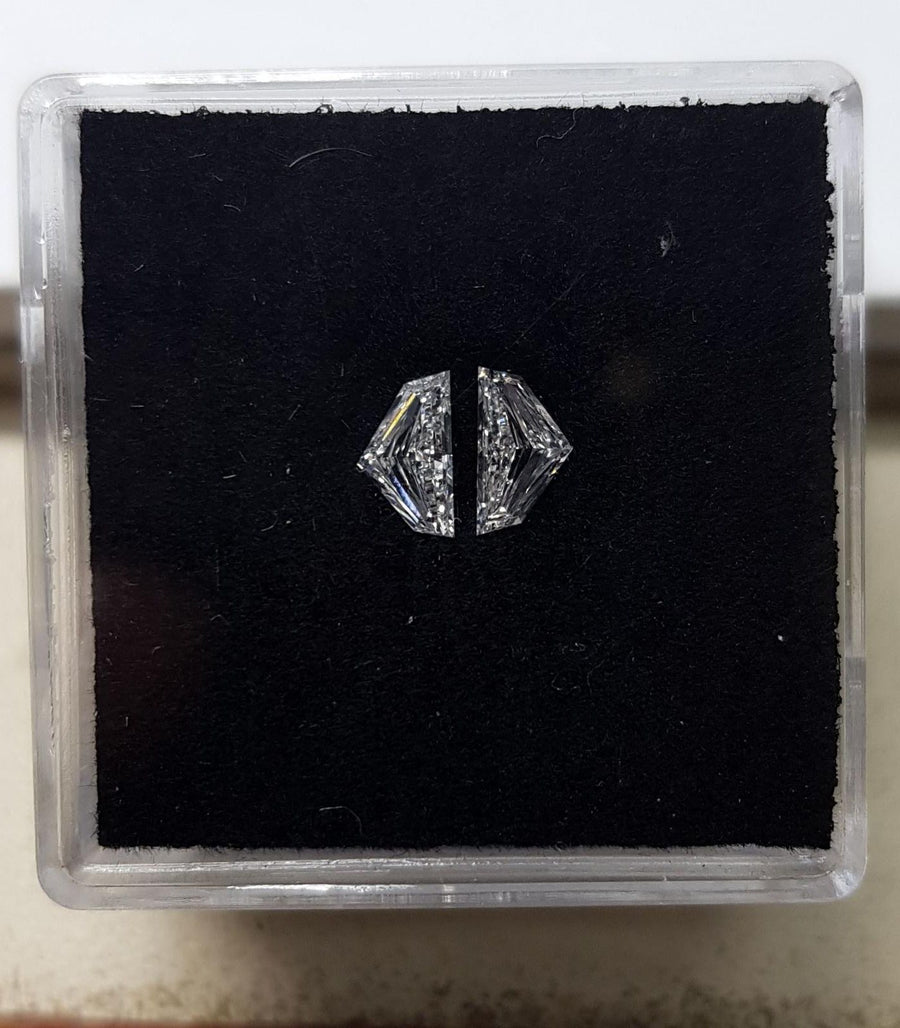 0.37 Carat SHIELD Shape E Color Diamond - VMK Diamonds