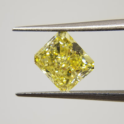 2.37 Carat RADIANT Shape YELLOW Color Diamond - VMK Diamonds