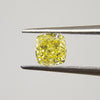 0.90 Carat CUSHION Shape YELLOW Color Diamond - VMK Diamonds