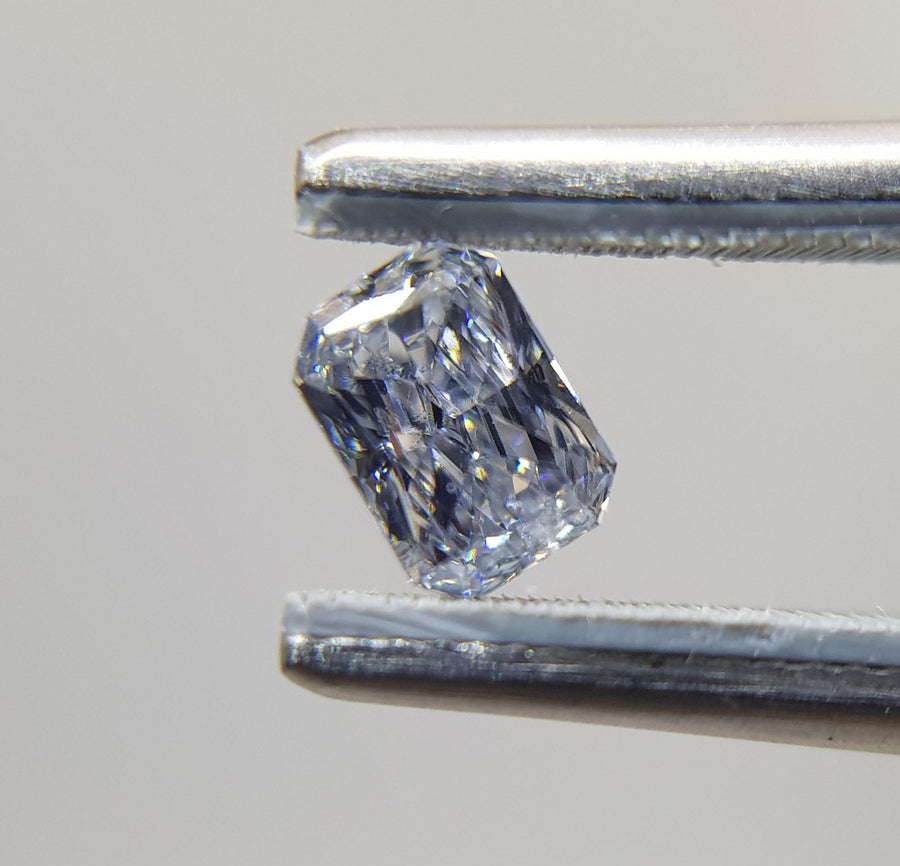 0.34 Carat RADIANT Shape BLUE Color Diamond - VMK Diamonds