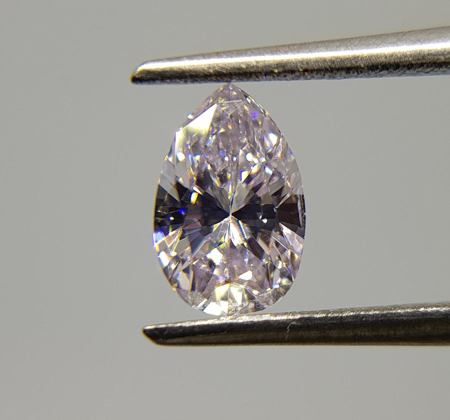 0.50 Carat PEAR Shape Strawberry PINK Diamond - VMK Diamonds