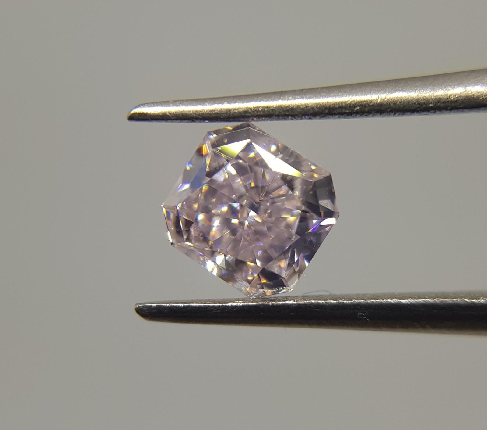 0.77 Carat RADIANT Shape PINK Color Diamond - VMK Diamonds