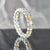 White & vidid yellow diamonds ring, 3.60 carat