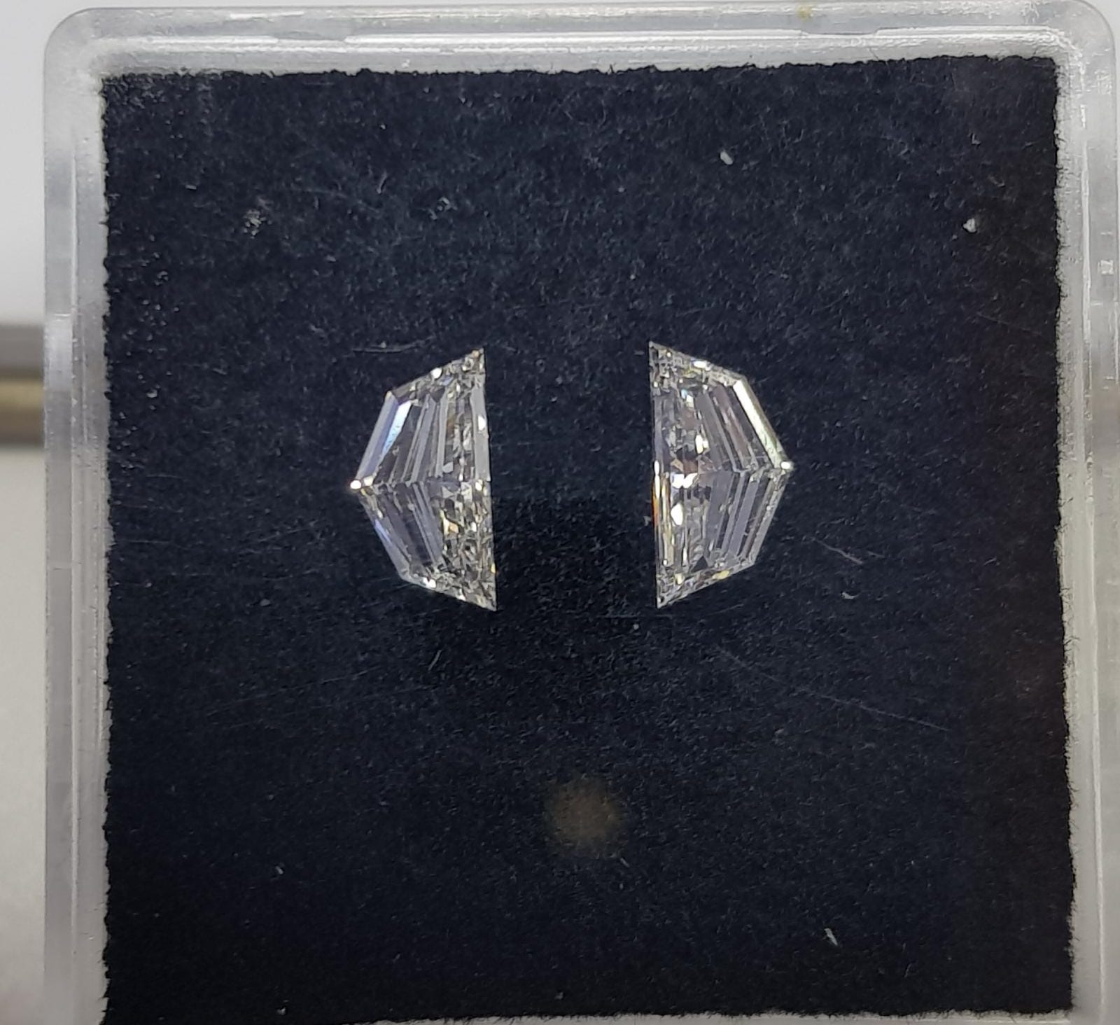 0.70 Carat SHIELD Shape F Color Diamond - VMK Diamonds