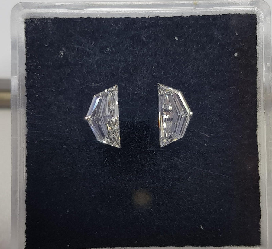 0.70 Carat SHIELD Shape F Color Diamond - VMK Diamonds