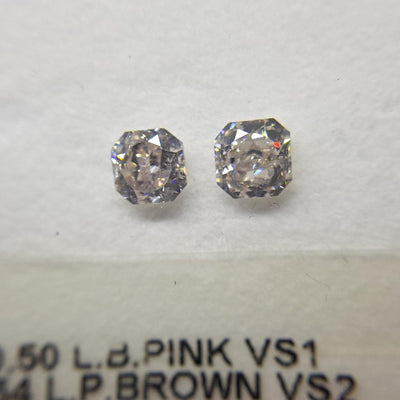 0.54 Carat RADIANT Shape BROWN Color Diamond - VMK Diamonds