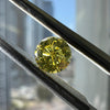 YELLOW Diamond, 0.57 Carat, ROUND Shape, SI2 Clarity - VMK Diamonds