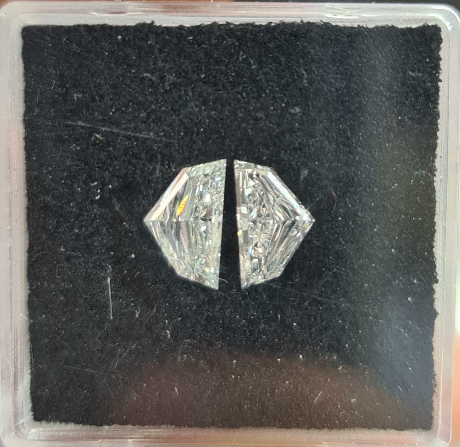 1.07 Carat SHIELD Shape F Color Diamond - VMK Diamonds