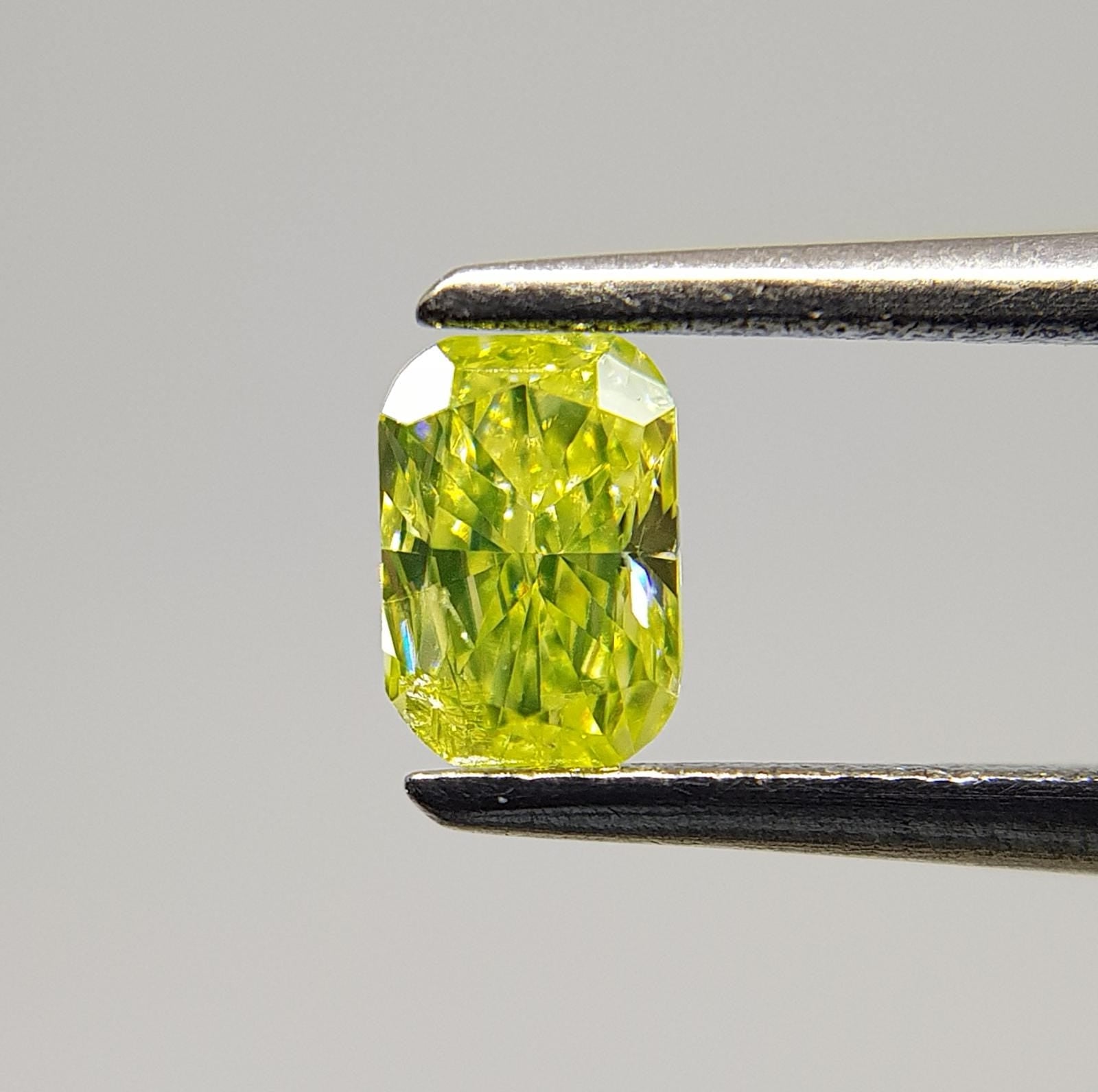 0.25 Carat CUSHION Shape YELLOW Color Diamond - VMK Diamonds
