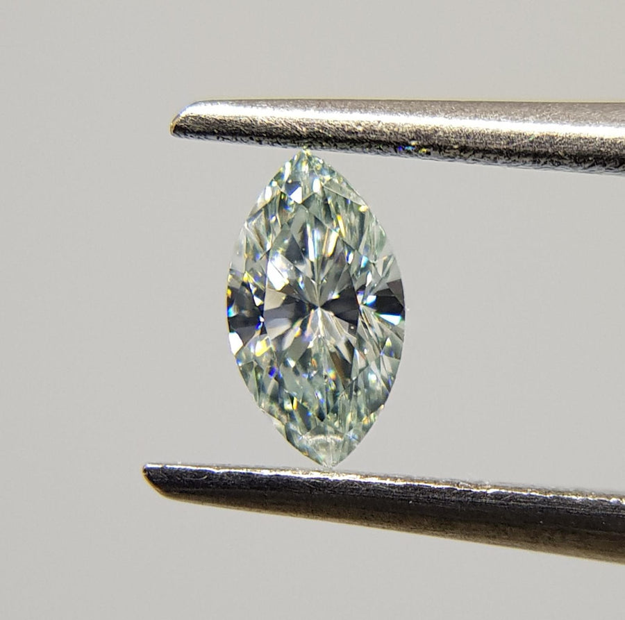0.18 Carat MARQUISE Shape GREEN Color Diamond - VMK Diamonds