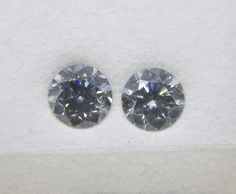 1.22 Carat ROUND Shape GRAY Color Diamond - VMK Diamonds