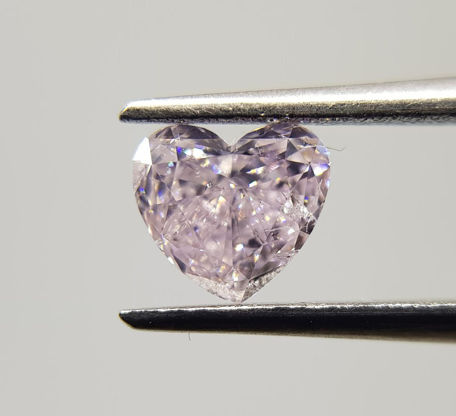0.57 Carat HEART Shape PINK Color Diamond - VMK Diamonds