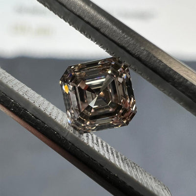 BROWN Diamond, 0.56 Carat, EMERALD Shape, VS2 Clarity - VMK Diamonds