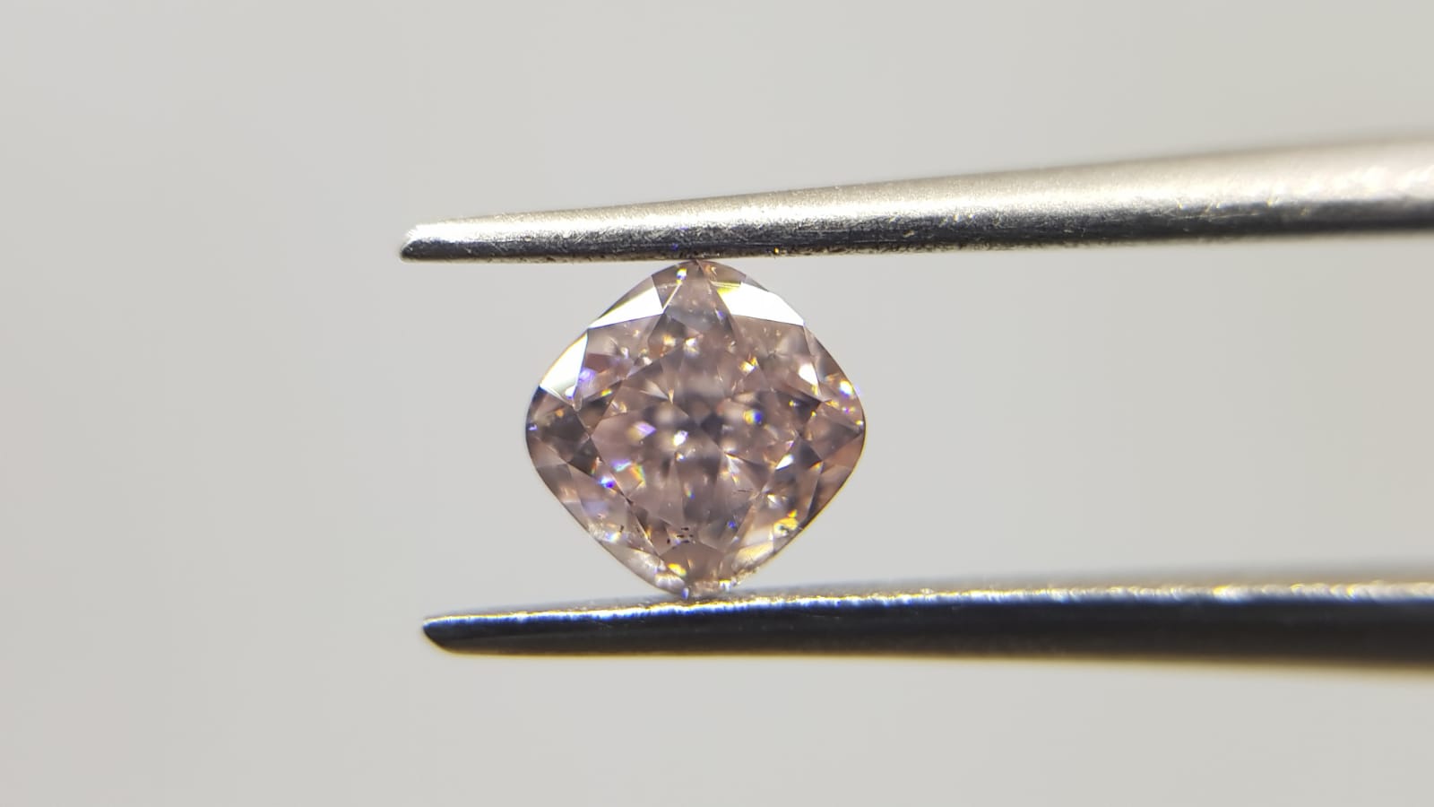 0.51 Carat CUSHION Shape PINK Color Diamond - VMK Diamonds