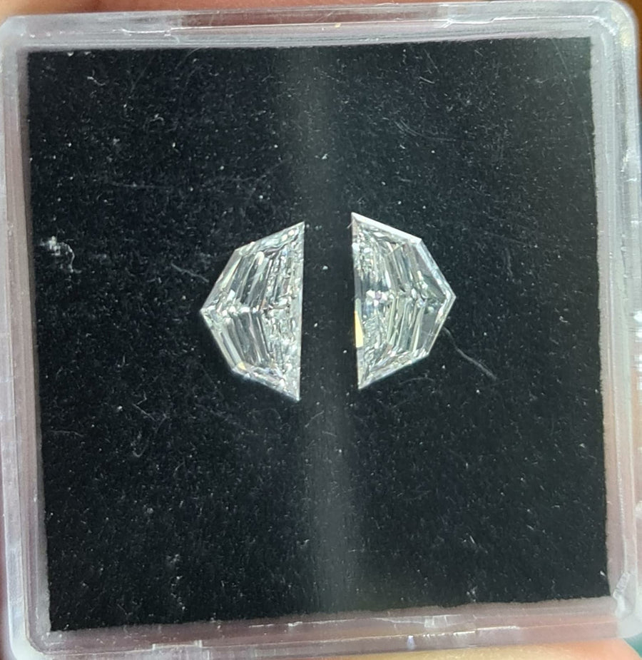 0.85 Carat SHIELD Shape F Color Diamond