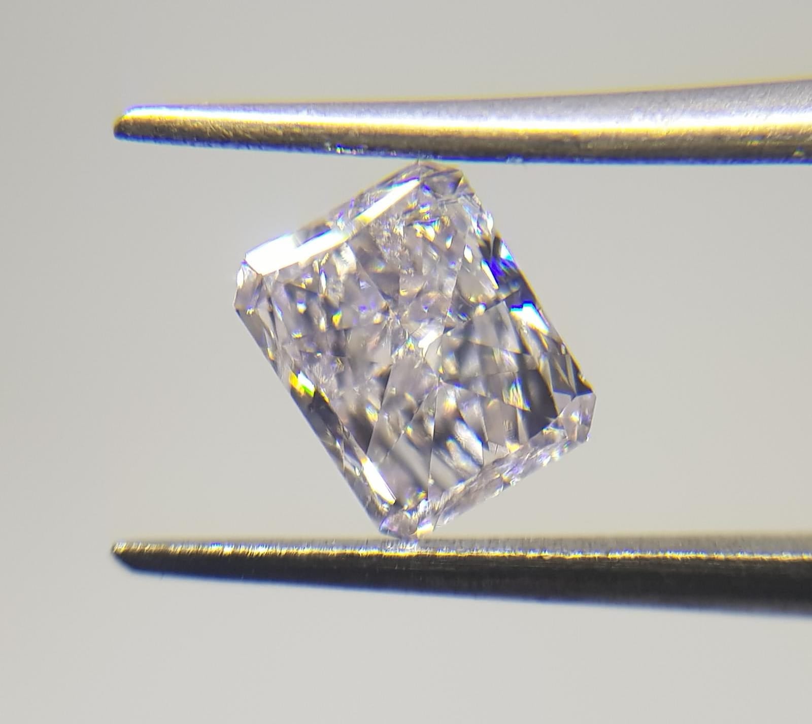 0.77 Carat RADIANT Shape PINK Color Diamond